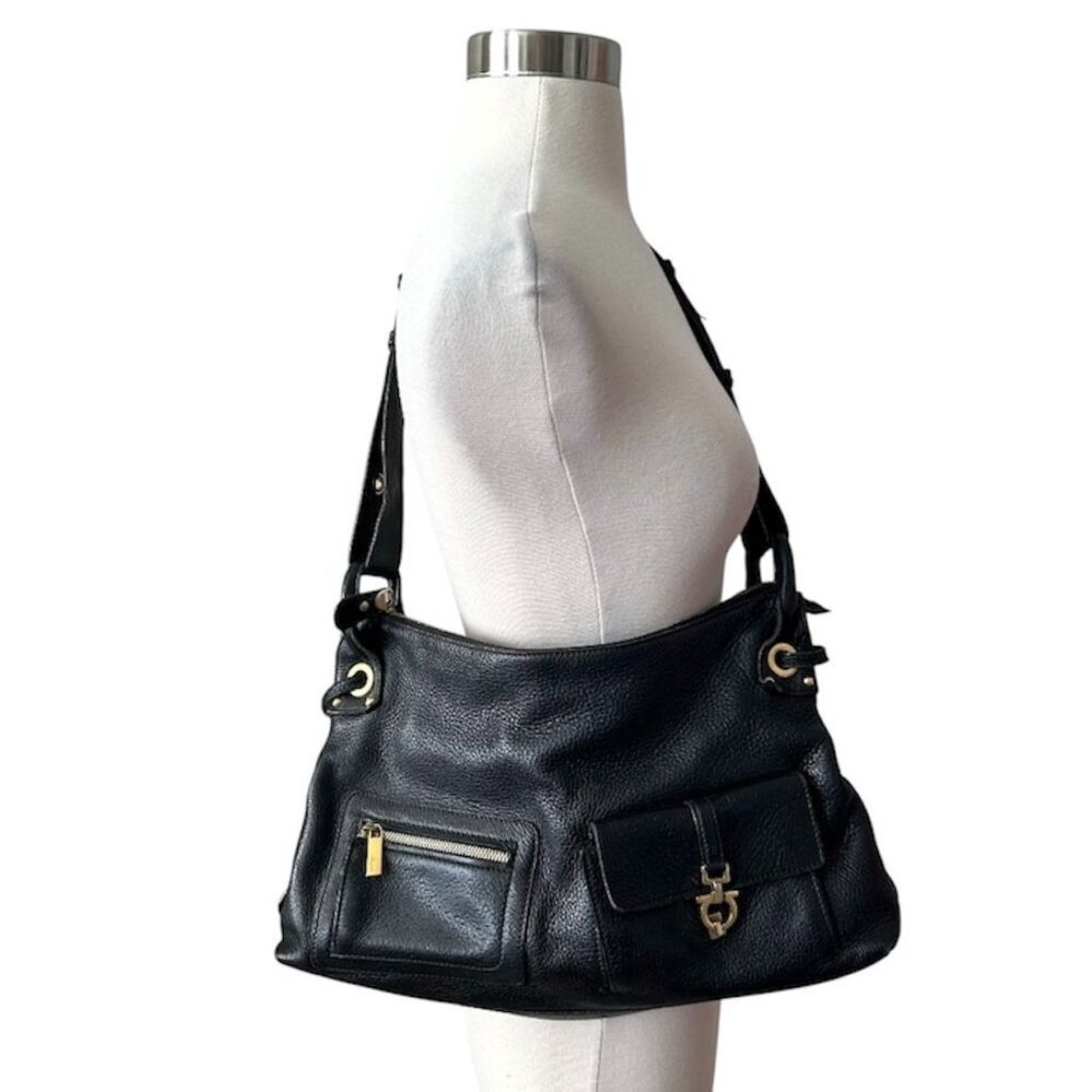 Salvatore Ferragamo Black Shoulder Bag